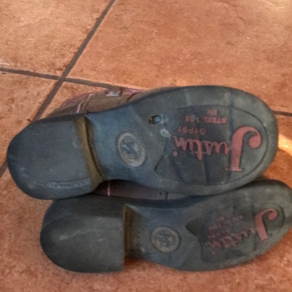 JUSTIN LEATHER BOOTS SIZE 6.5B - Picture 16 of 16